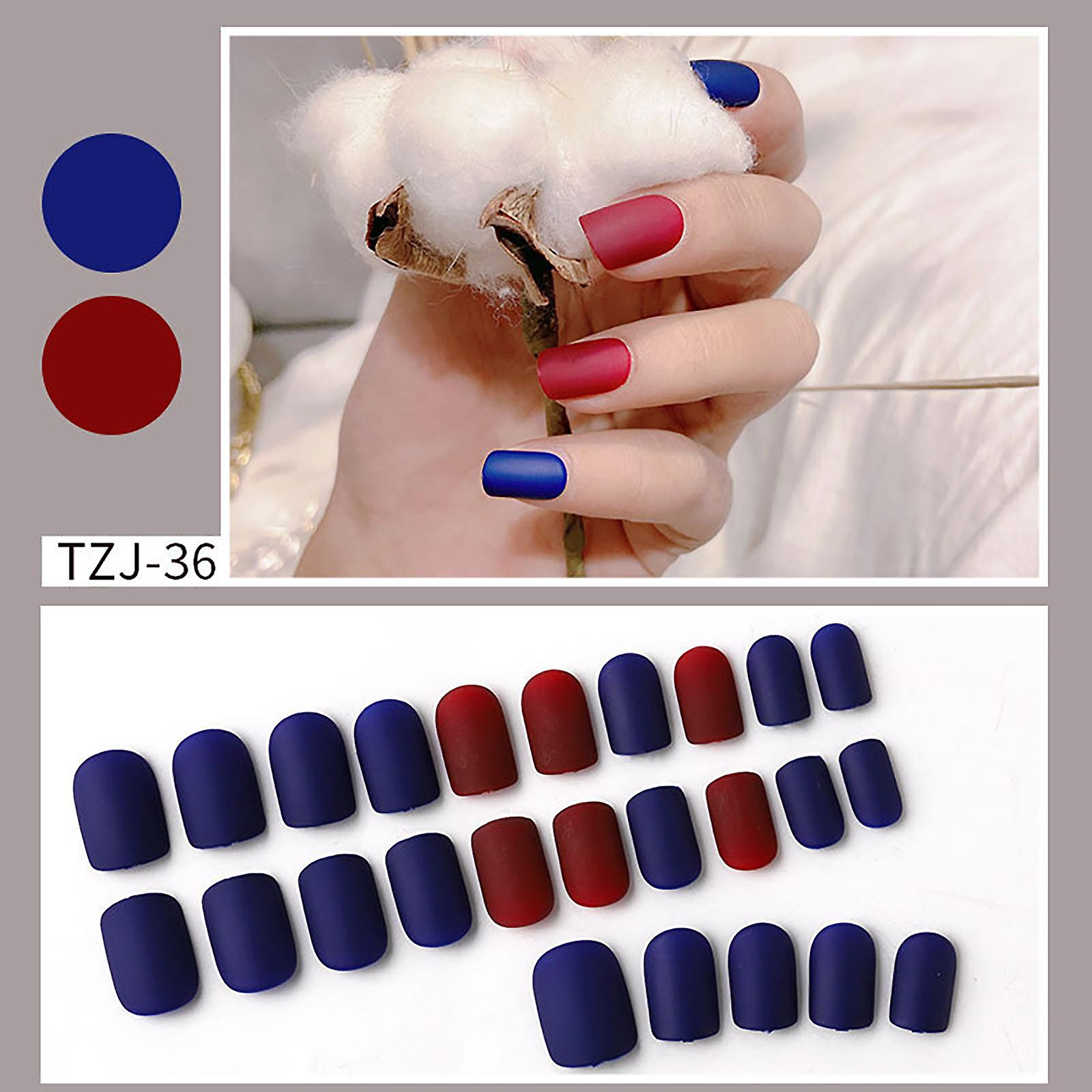Foto 3 pulgar | Juego De Pegatinas Para Uñas Huoguo Coffin Fake Nails Con Pegatinas Y Lima - Venta Internacional.
