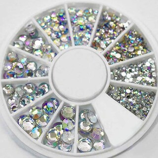 Foto 3 | Adhesivo Para Uñas Lentejuelas Diamantes Puntas Deslumbrantes Coloridos Huoguo - Venta Internacional.