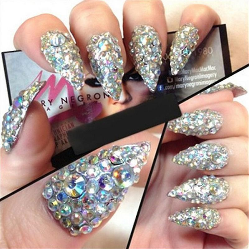 Foto 6 pulgar | Adhesivo Para Uñas  Lentejuelas  Diamantes  Puntas Deslumbrantes  Coloridos  Huoguo - Venta Internacional.
