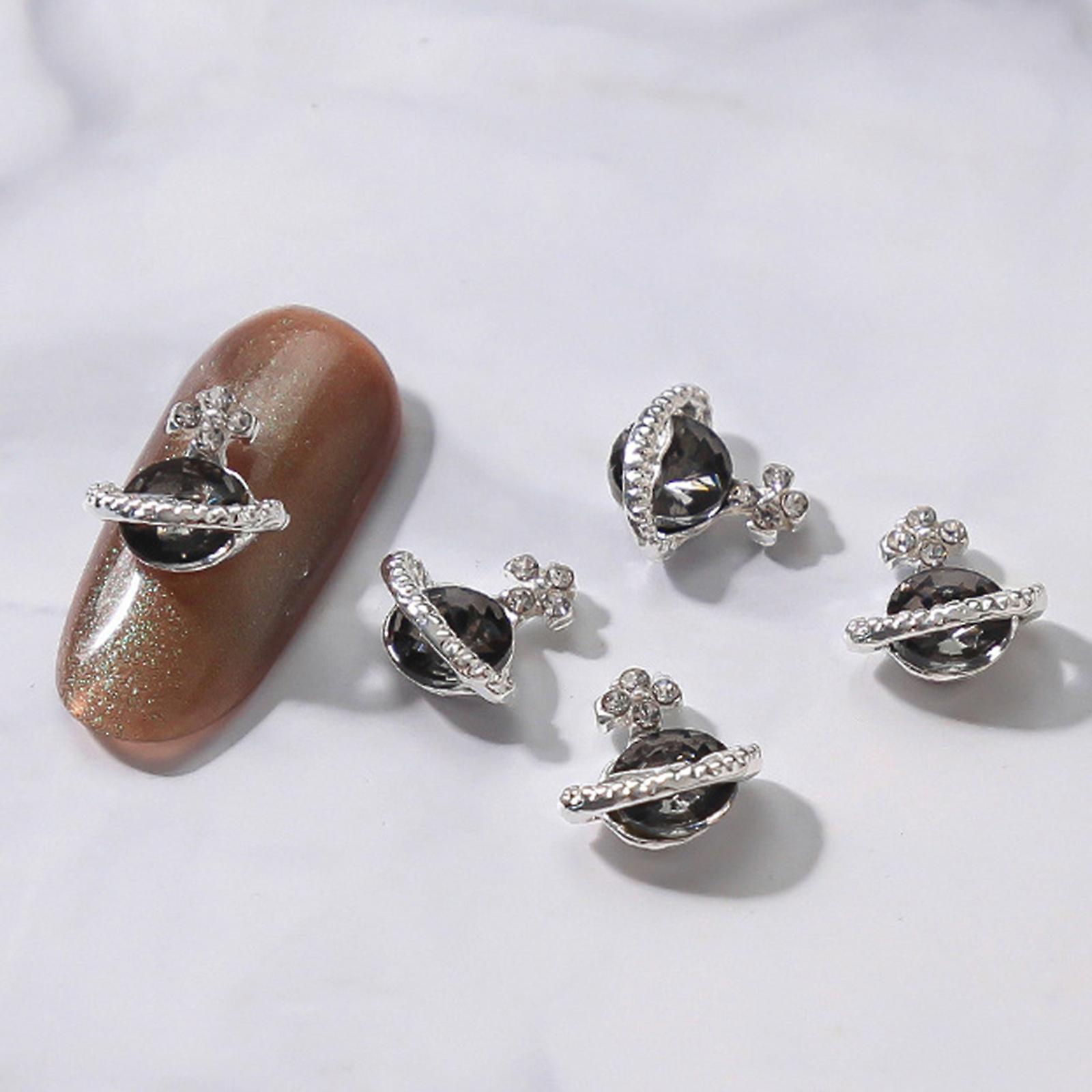 Foto 3 pulgar | Set De Joyas Para Uñas Alloy Planet Shiny Multicolor Con Diamo - Venta Internacional.