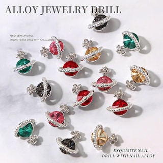 Foto 3 | Set De Joyas Para Uñas Alloy Planet Shiny Multicolor Con Diamo - Venta Internacional.