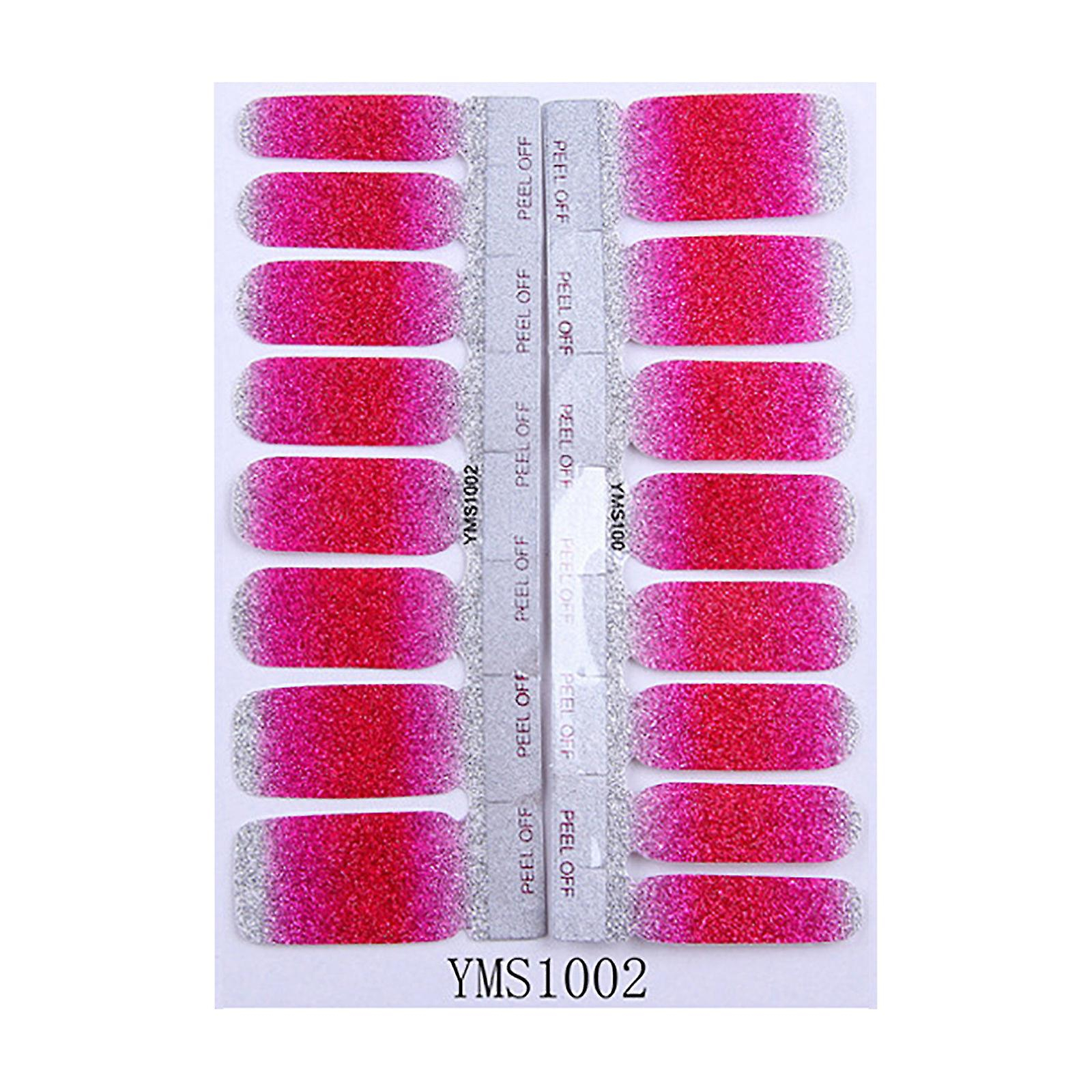 Foto 2 pulgar | Adhesivos Para Uñas Huoguo Con Purpurina  Color Liso  Degradado A Todo Color - Venta Internacional.