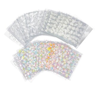 Foto 1 | Calcomanías Para Manicura 3d Con Forma De Flor 50 Unidades Doradas Y Plateadas - Venta Internacional.