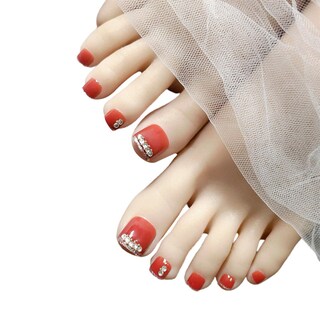 Foto 1 | Pegatinas Decorativas Para Uñas De Dedos De Los Pies De Fake Nails Huoguo Con Diamantes Destellantes - Venta Interna