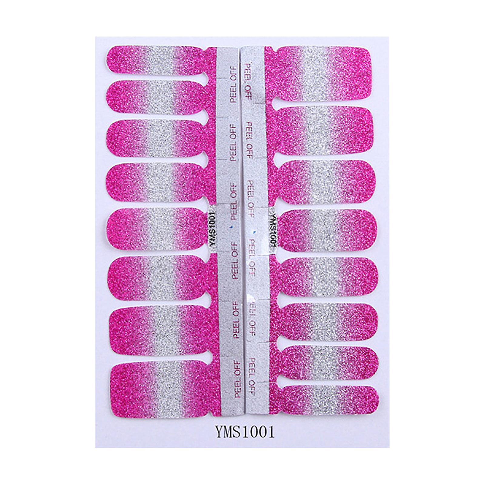 Foto 2 pulgar | Adhesivos Para Uñas Huoguo Con Purpurina  Color Liso  Degradado A Todo Color - Venta Internacional.