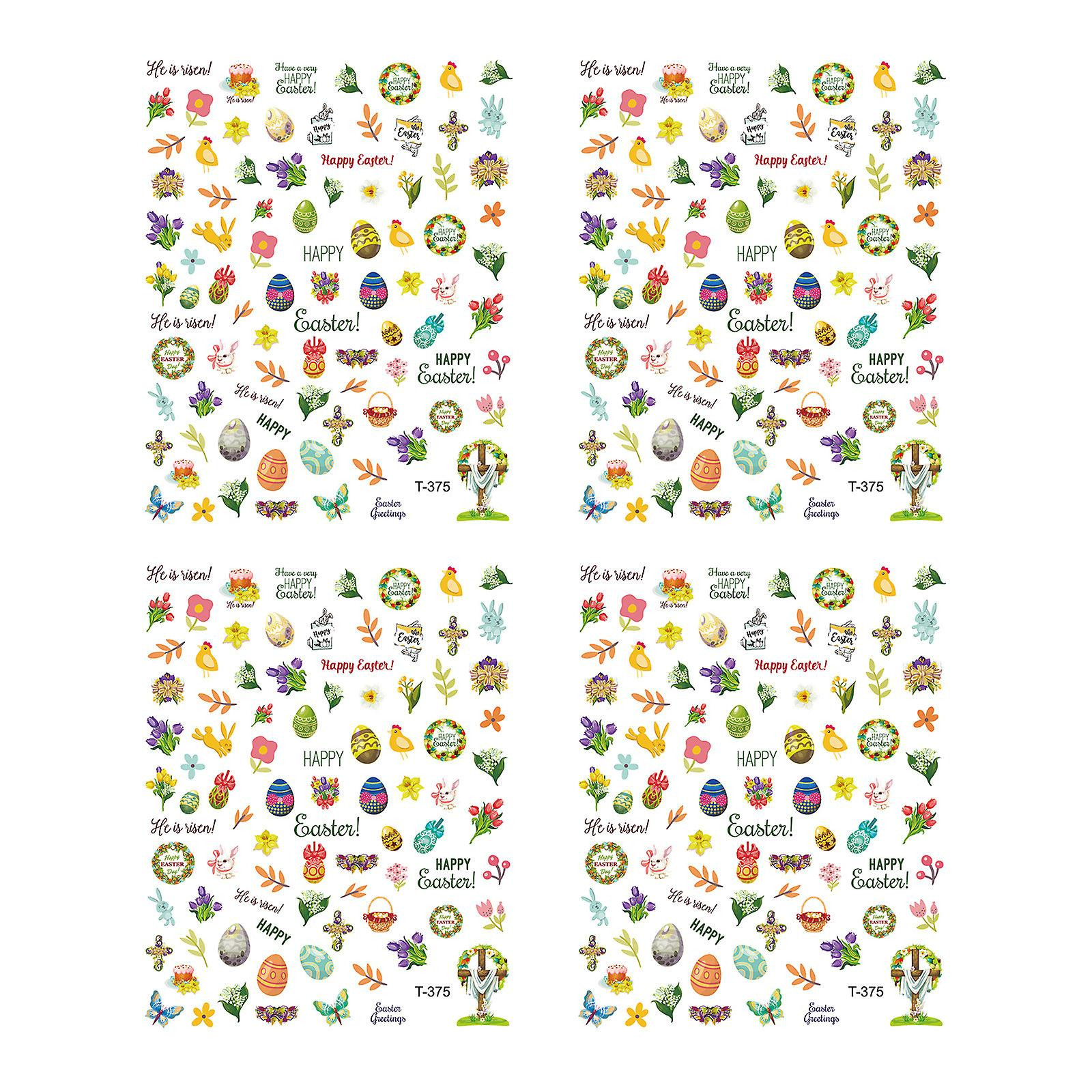 Foto 1 | Pegatina De Uñas Huoguo  Papel Autoadhesivo Impermeable De Pascua - Venta Internacional.