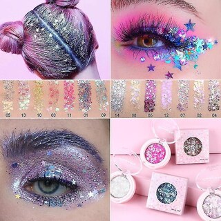 Foto 3 | Sombra De Ojos Y Vello Corporal Con Purpurina En Polvo 16 G - Huoguo - Venta Internacional.