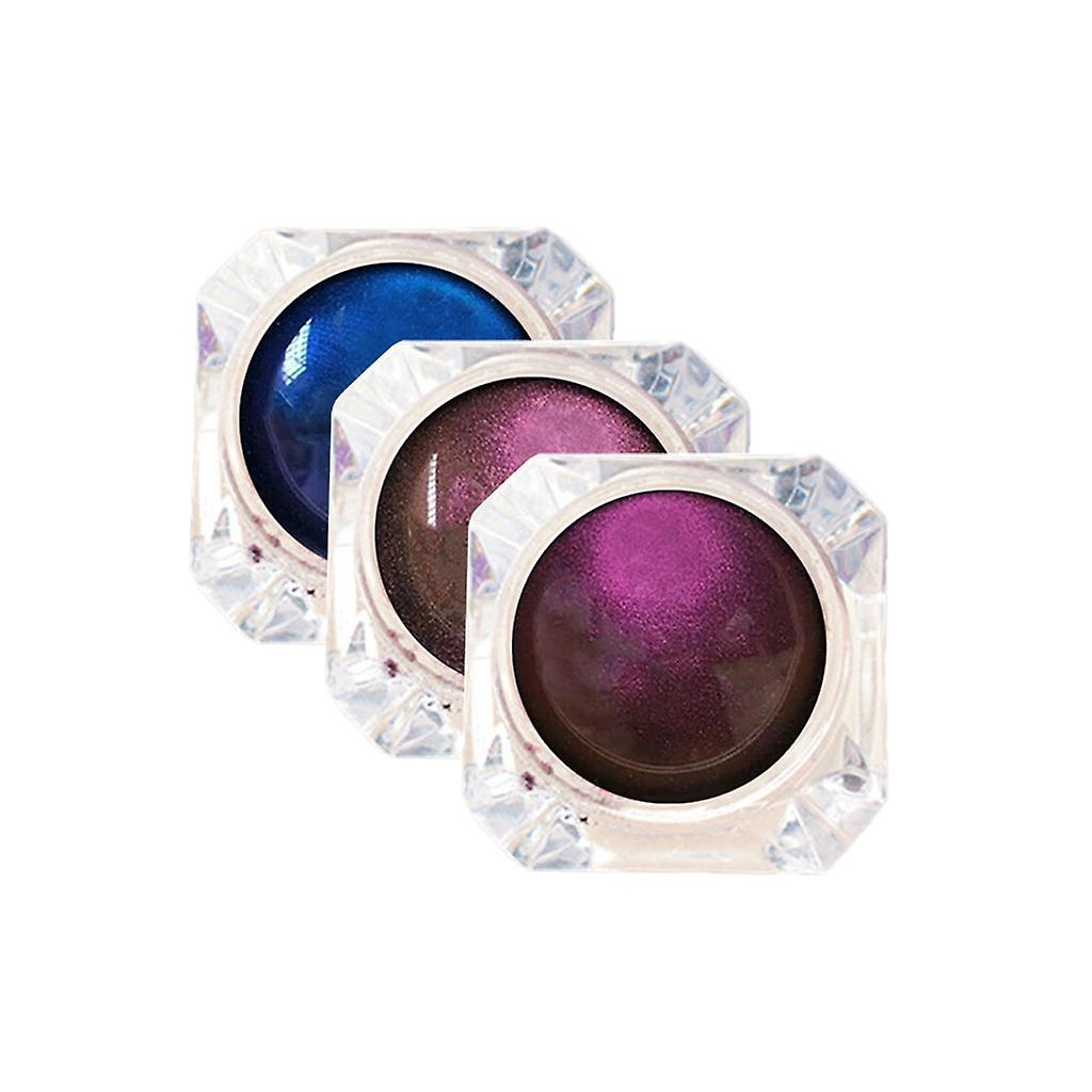 Foto 3 pulgar | Sombra De Ojos Huoguo Glitter Monocromática Impermeable  Juego De 3 Piezas - Venta Internacional.