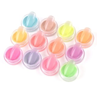 Foto 1 | Set De Uñas Huoguo Luminous Powder Color Fluorescente 12 Colores - Venta Internacional.