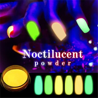 Foto 2 | Set De Uñas Huoguo Luminous Powder Color Fluorescente 12 Colores - Venta Internacional.