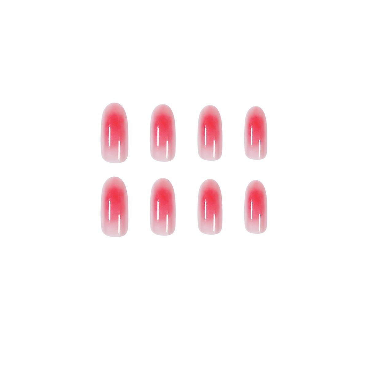 Foto 5 pulgar | Pegatinas Para Uñas Postizas Huoguo  Largas  Rosa  24 Unidades  Con Pegamento - Venta Internacional.