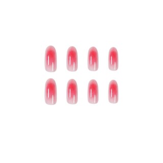 Foto 4 | Pegatinas Para Uñas Postizas Huoguo Largas Rosa 24 Unidades Con Pegamento - Venta Internacional.