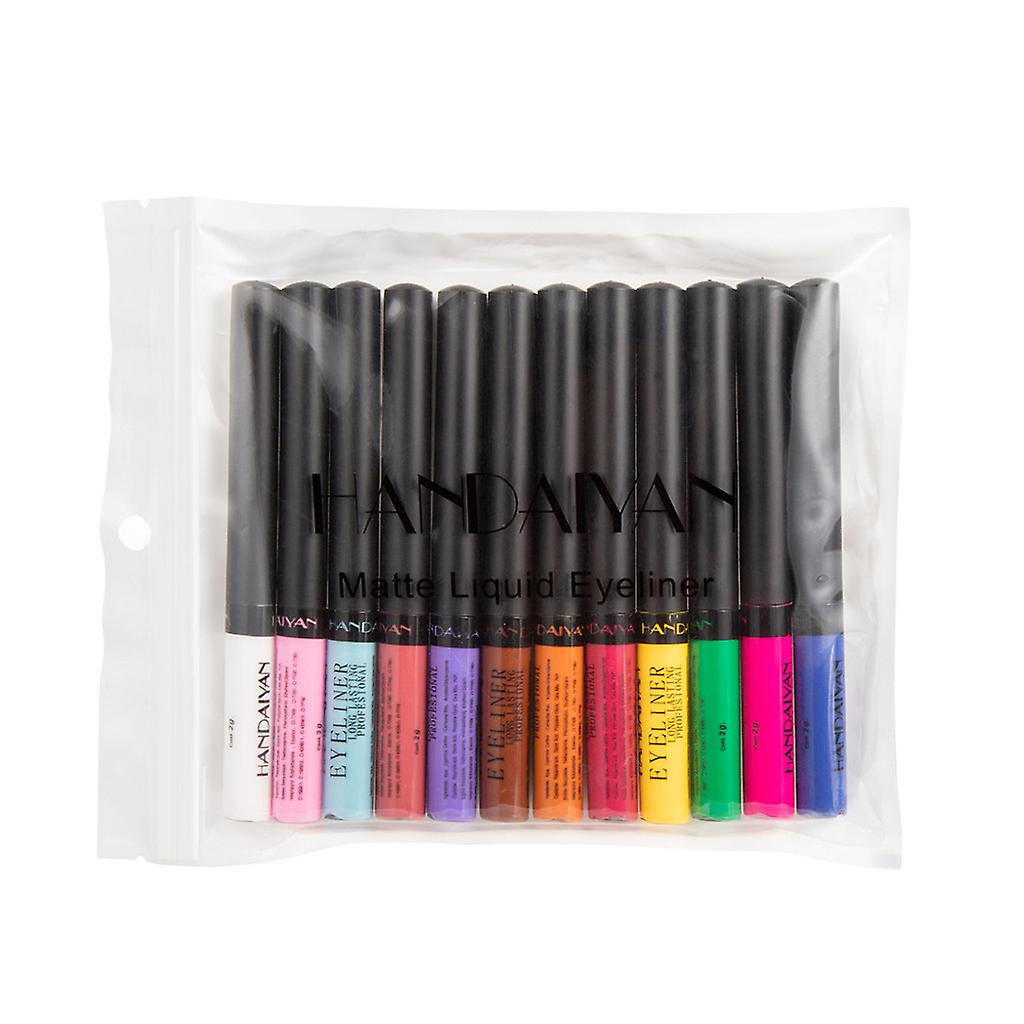 Foto 3 | Set De Delineador Y Sombra De Ojos Con Purpurina Líquida Huoguo 80 Ml X12 - Venta Internacional.