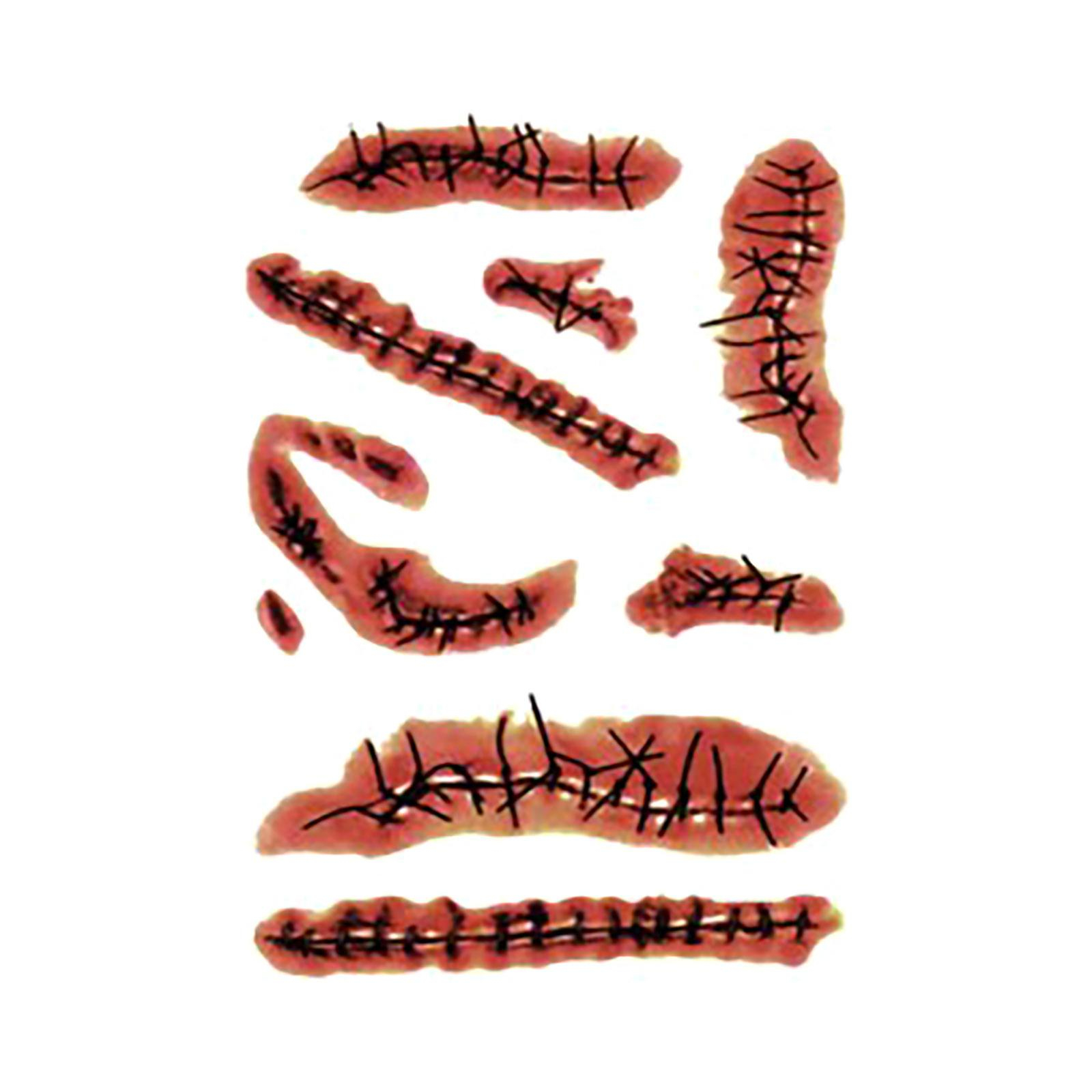 Adhesivo De Tatuaje Para Halloween  Impermeable  Cicatriz De Sangre  Accesorios De Maquillaje - Venta Internacional.