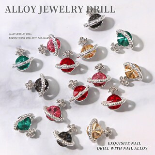 Foto 3 | Set De Joyas Para Uñas Alloy Planet Shiny Multicolor Para Uñas - Venta Internacional.