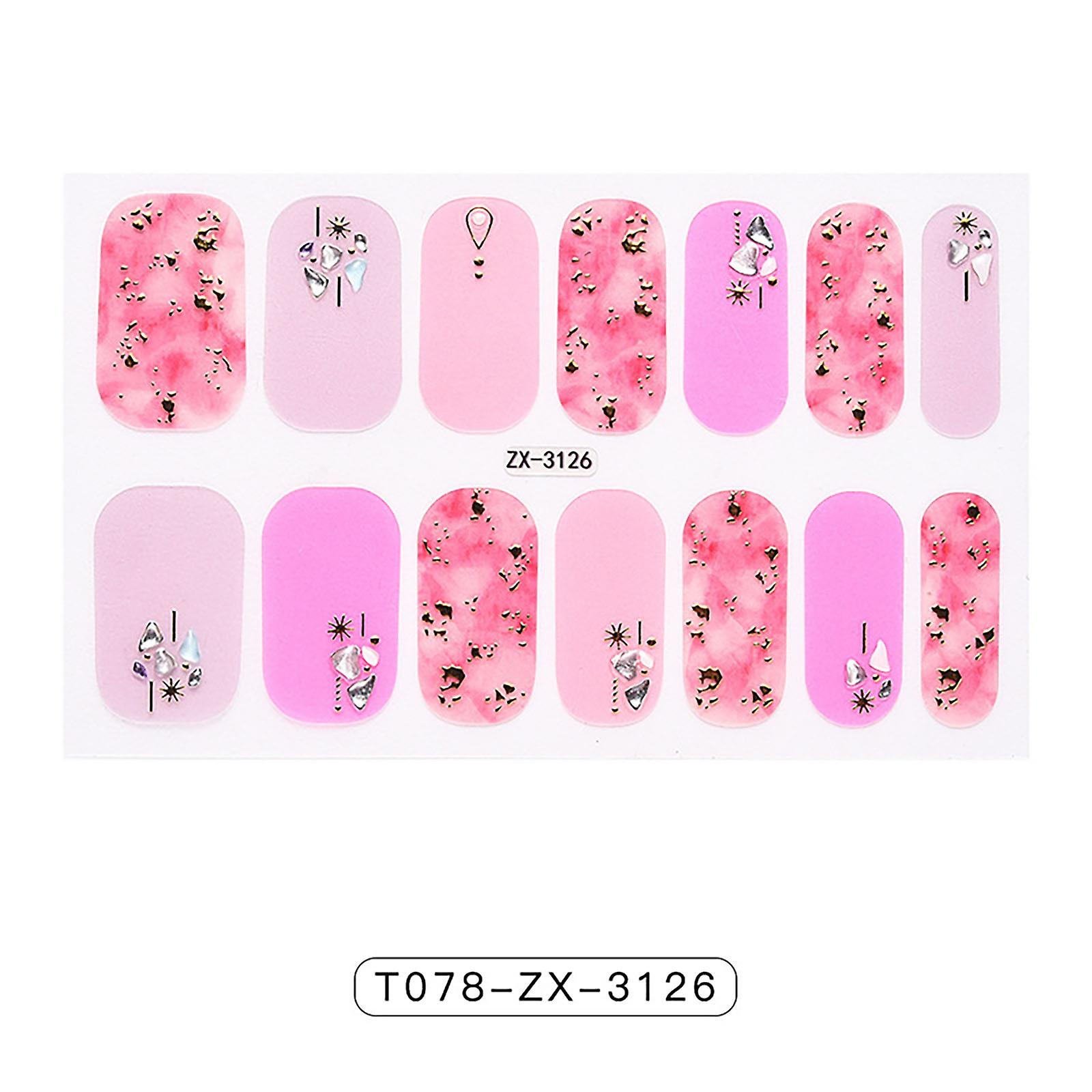 Foto 3 pulgar | Adhesivo Para Uñas Huoguo  Película De Esmalte De Uñas Impermeable  12 X 8 Cm - Venta Internacional.
