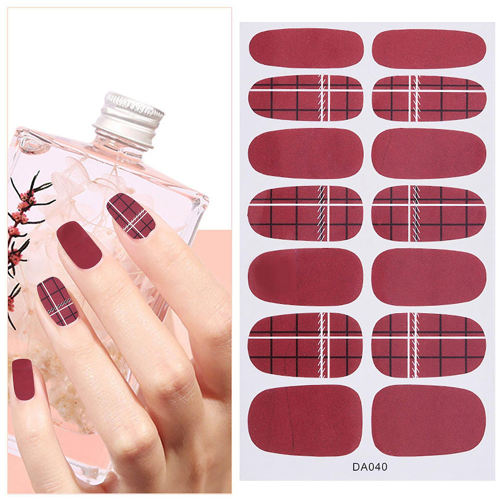 Foto 3 pulgar | Adhesivo Para Uñas Huoguo  Película De Esmalte De Uñas Impermeable  12 X 7 Cm - Venta Internacional.