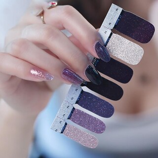 Foto 2 | Adhesivos Para Uñas Huoguo Beauty Glitter Powder Tapa Completa 2 Unidades - Venta Internacional.