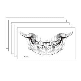 Foto 1 | Adhesivo De Tatuaje Temporal Para Halloween Dientes De Boca Impermeables - Venta Internacional.