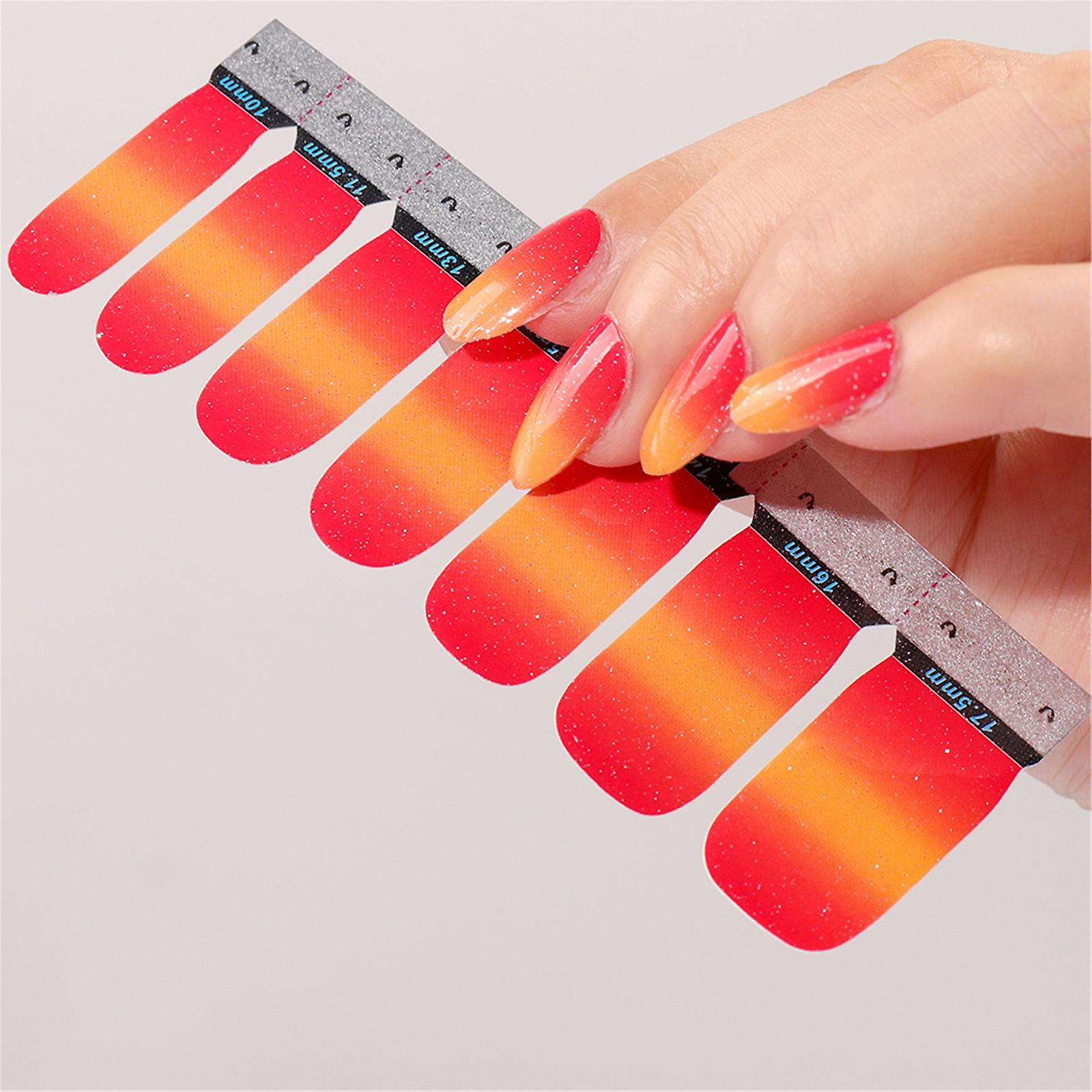 Foto 2 | Tiras De Esmalte De Uñas  Pegatinas  Tapa Completa | Huoguo - Venta Internacional.
