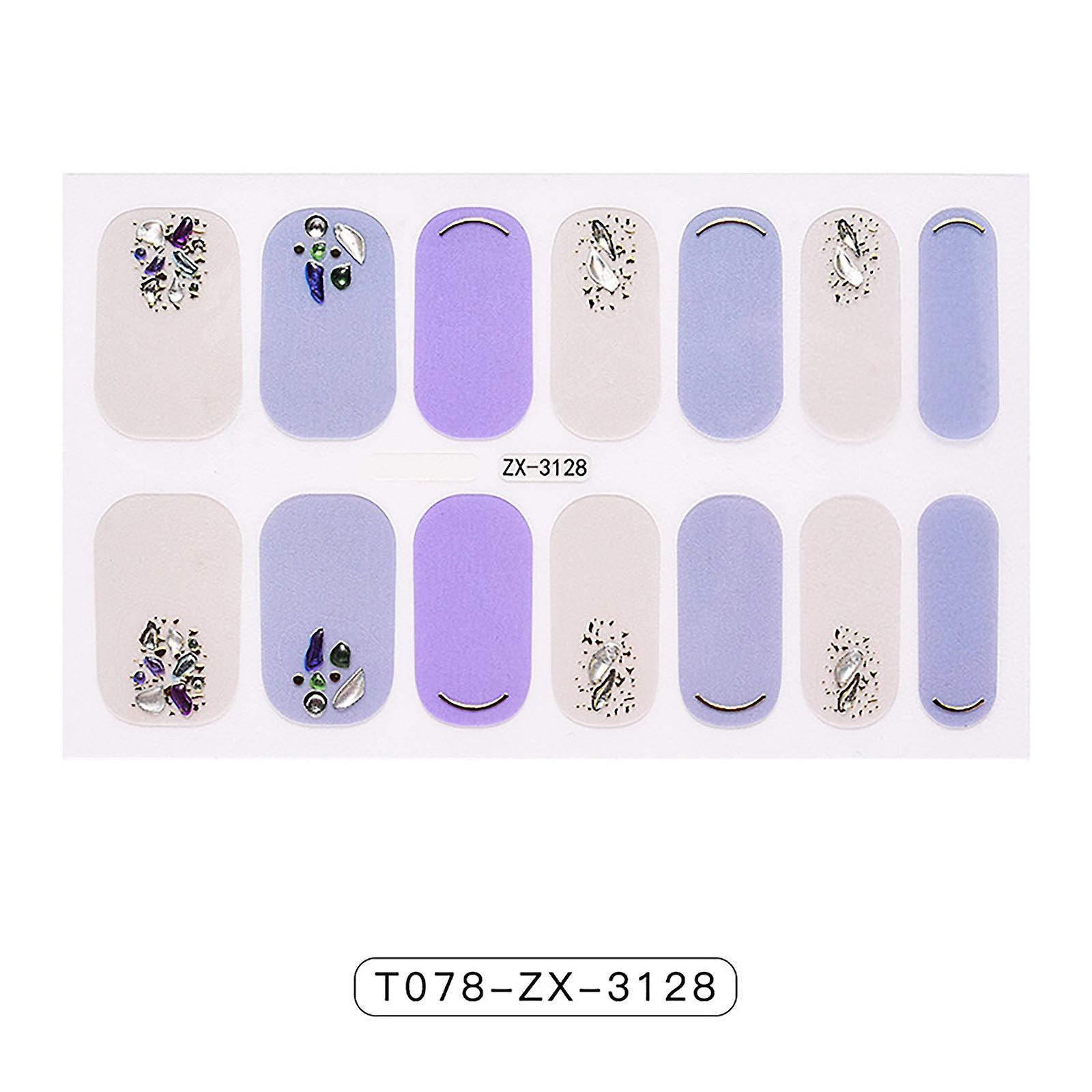 Foto 3 pulgar | Adhesivo Para Uñas Huoguo  Película De Esmalte De Uñas Impermeable  12 X 8 Cm - Venta Internacional.