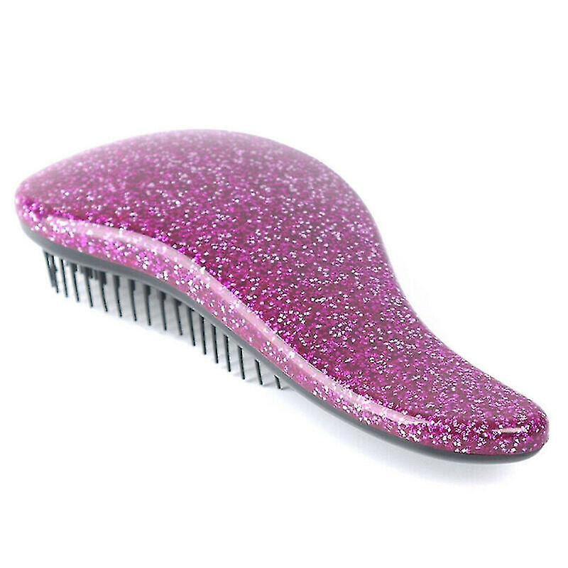 Foto 2 pulgar | Peineta Para El Cabello Huoguo Purple Glitter  Antiestática  Profesional - Venta Internacional.
