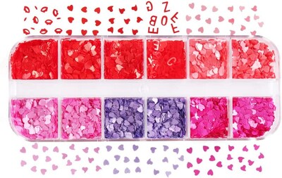 Foto 1 | Suministros Para Decoración De Uñas Huoguo Día De San Valentín 3d Holográficos - Venta Internacional.