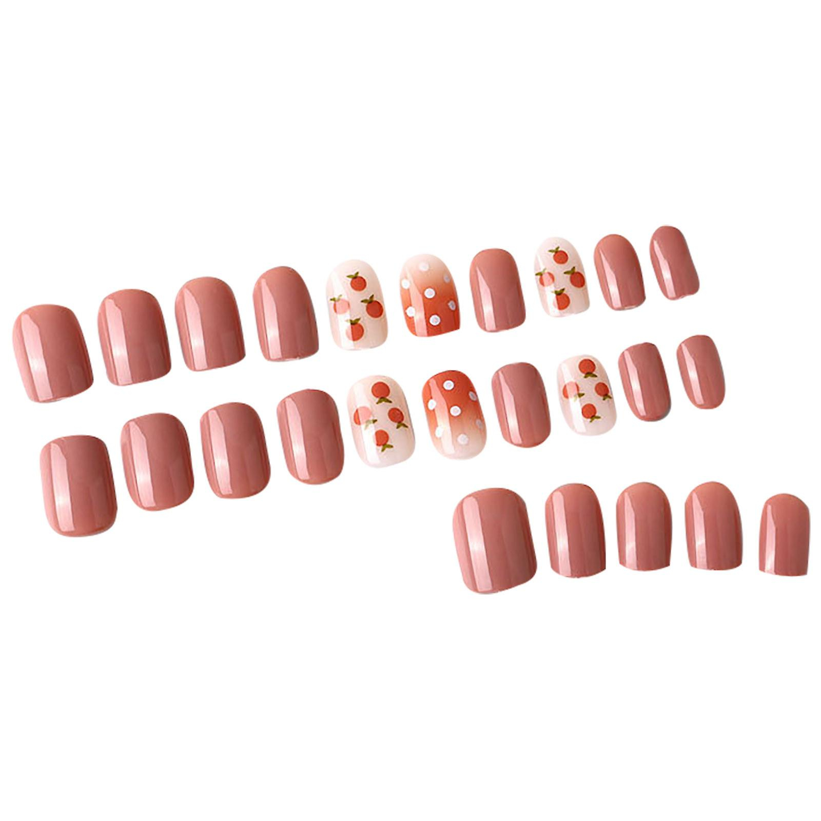 Foto 2 pulgar | Juego De Pegatinas Para Uñas Huoguo Coffin Fake Nails Con Pegatinas Y Lima - Venta Internacional.