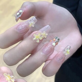 Foto 4 | Adhesivo Para Uñas Huoguo Sweet Yellow Ice Flower 9 6 G - Venta Internacional.