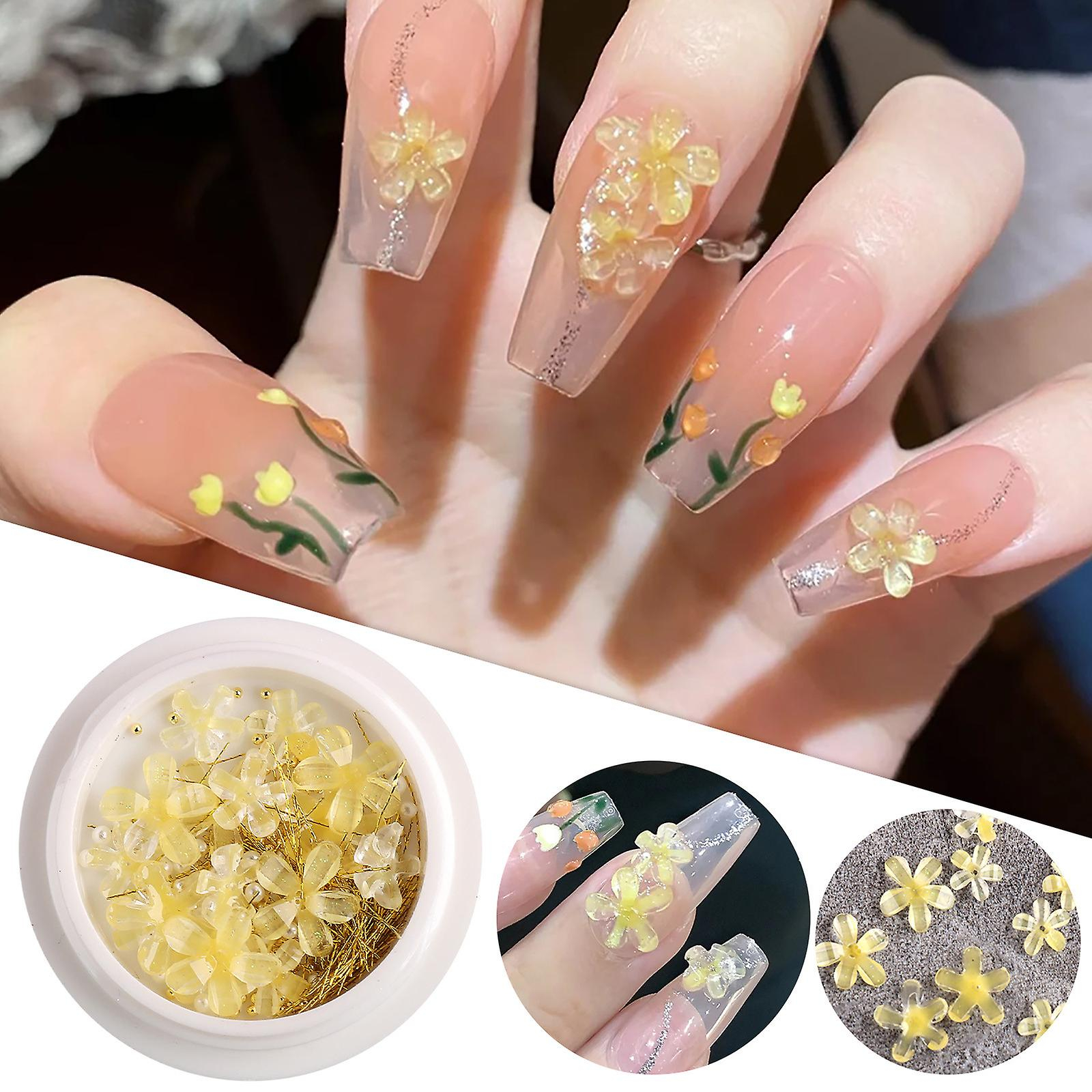 Foto 6 pulgar | Adhesivo Para Uñas Huoguo Sweet Yellow Ice Flower 9 6 G - Venta Internacional.