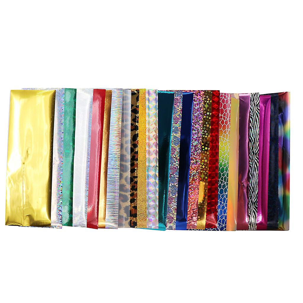 Foto 2 pulgar | Juego De Láminas Para Decoración De Uñas Huoguo Shinning Mixed Beauty  24 Rollos - Venta Internacional.