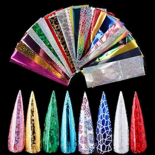 Foto 3 | Juego De Láminas Para Decoración De Uñas Huoguo Shinning Mixed Beauty 24 Rollos - Venta Internacional.