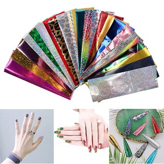 Foto 4 | Juego De Láminas Para Decoración De Uñas Huoguo Shinning Mixed Beauty 24 Rollos - Venta Internacional.