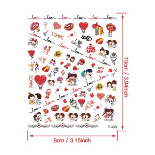 Foto 3 | Adhesivo Para Uñas Huoguo Rose Cupid Love Valentine's Day Impermeable - Venta Internacional.