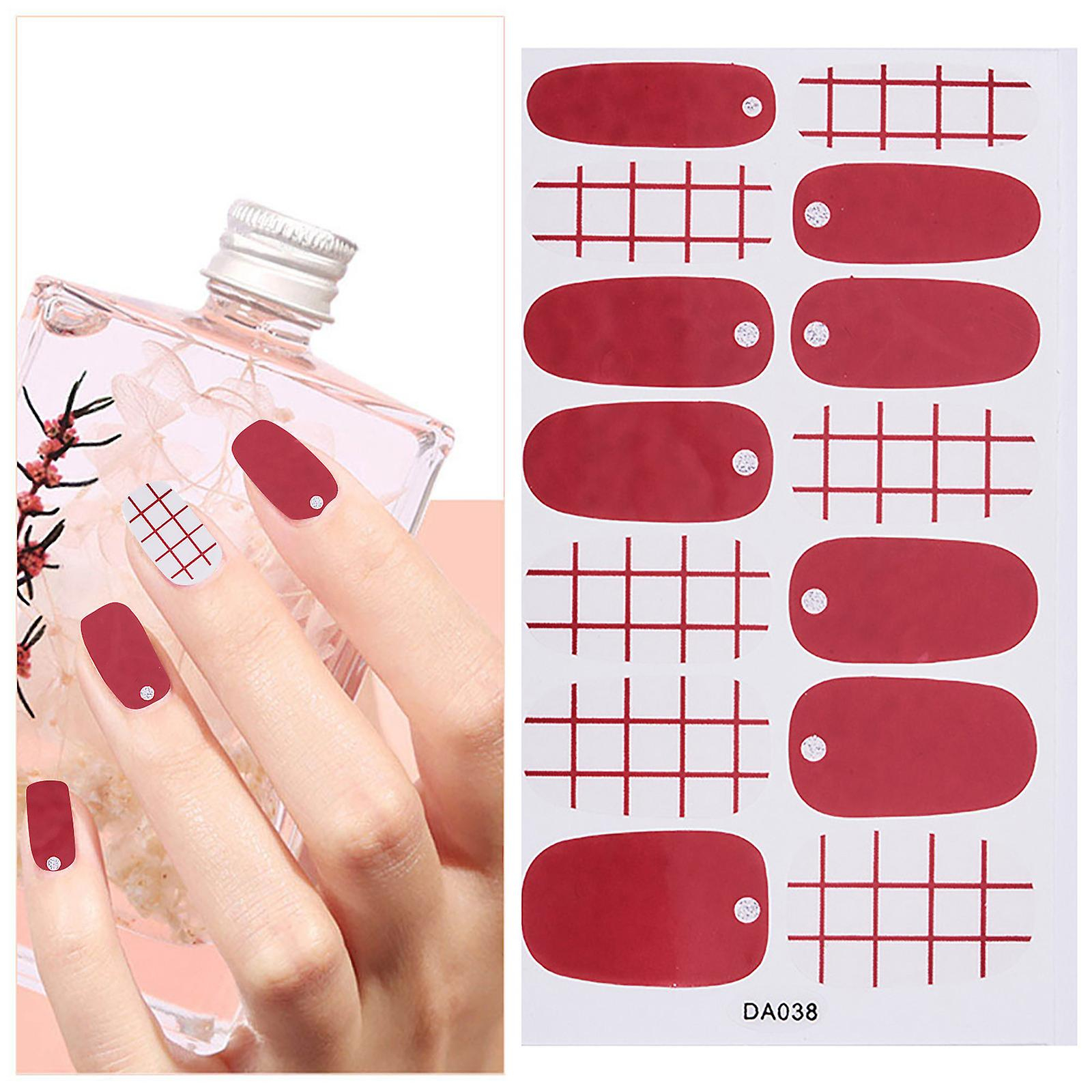 Foto 3 pulgar | Adhesivo Para Uñas Huoguo  Película De Esmalte De Uñas Impermeable  12 X 7 Cm - Venta Internacional.