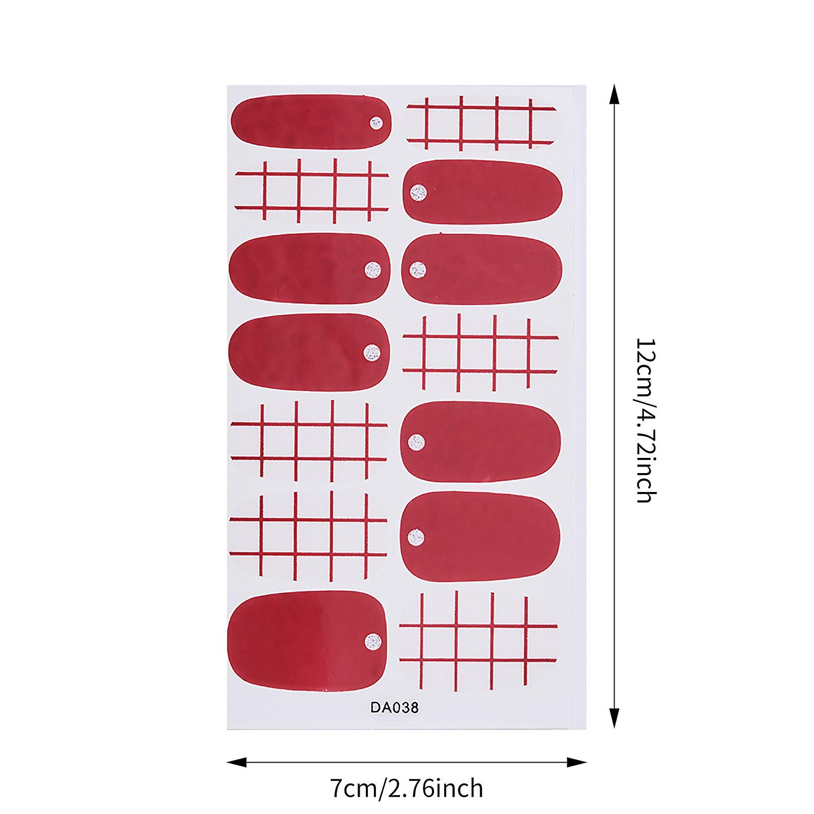 Foto 4 pulgar | Adhesivo Para Uñas Huoguo  Película De Esmalte De Uñas Impermeable  12 X 7 Cm - Venta Internacional.