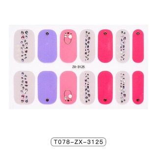 Foto 2 | Adhesivo Para Uñas Huoguo Película De Esmalte De Uñas Impermeable 12 X 8 Cm - Venta Internacional.