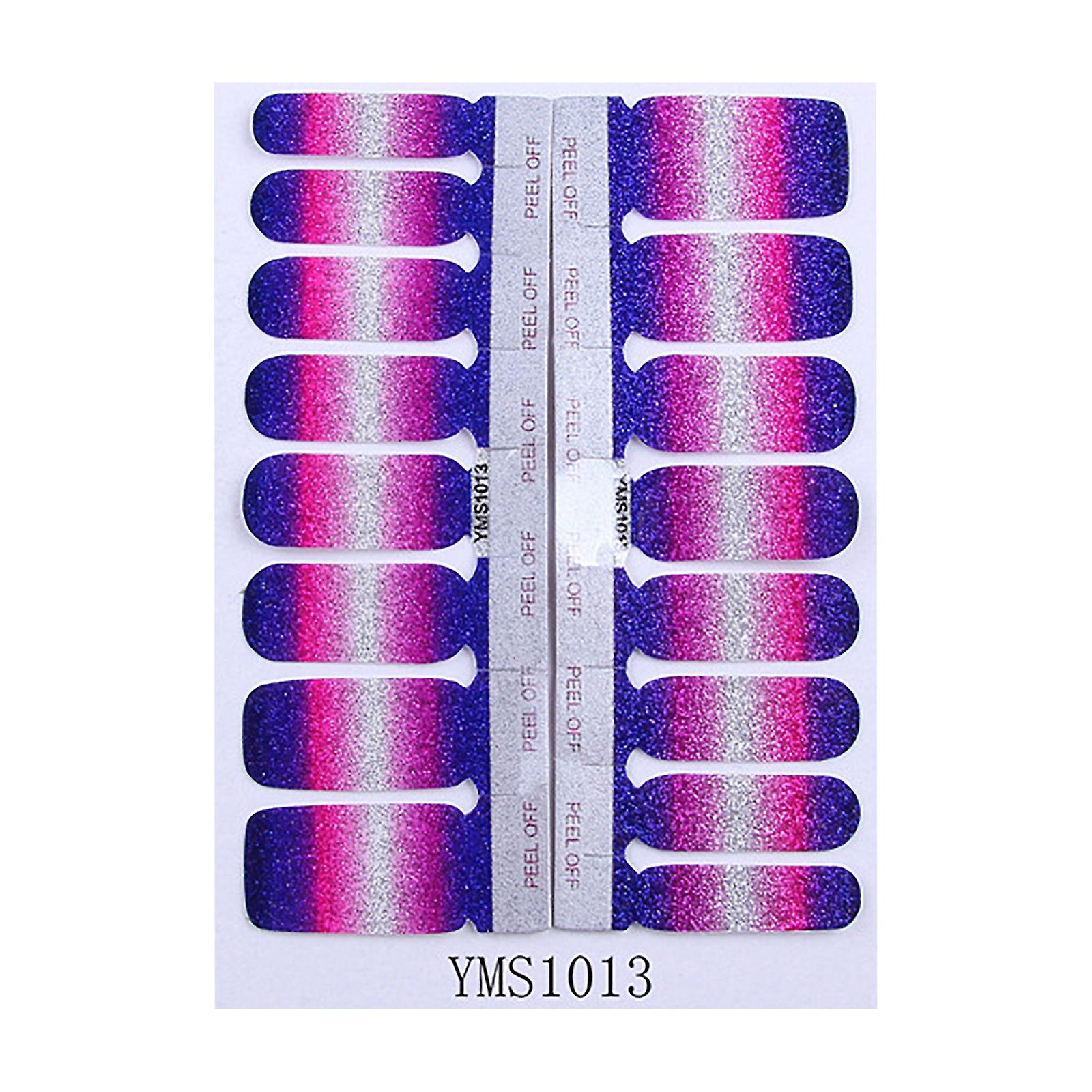 Foto 2 pulgar | Adhesivos Para Uñas Huoguo Con Purpurina  Color Liso  Degradado A Todo Color - Venta Internacional.