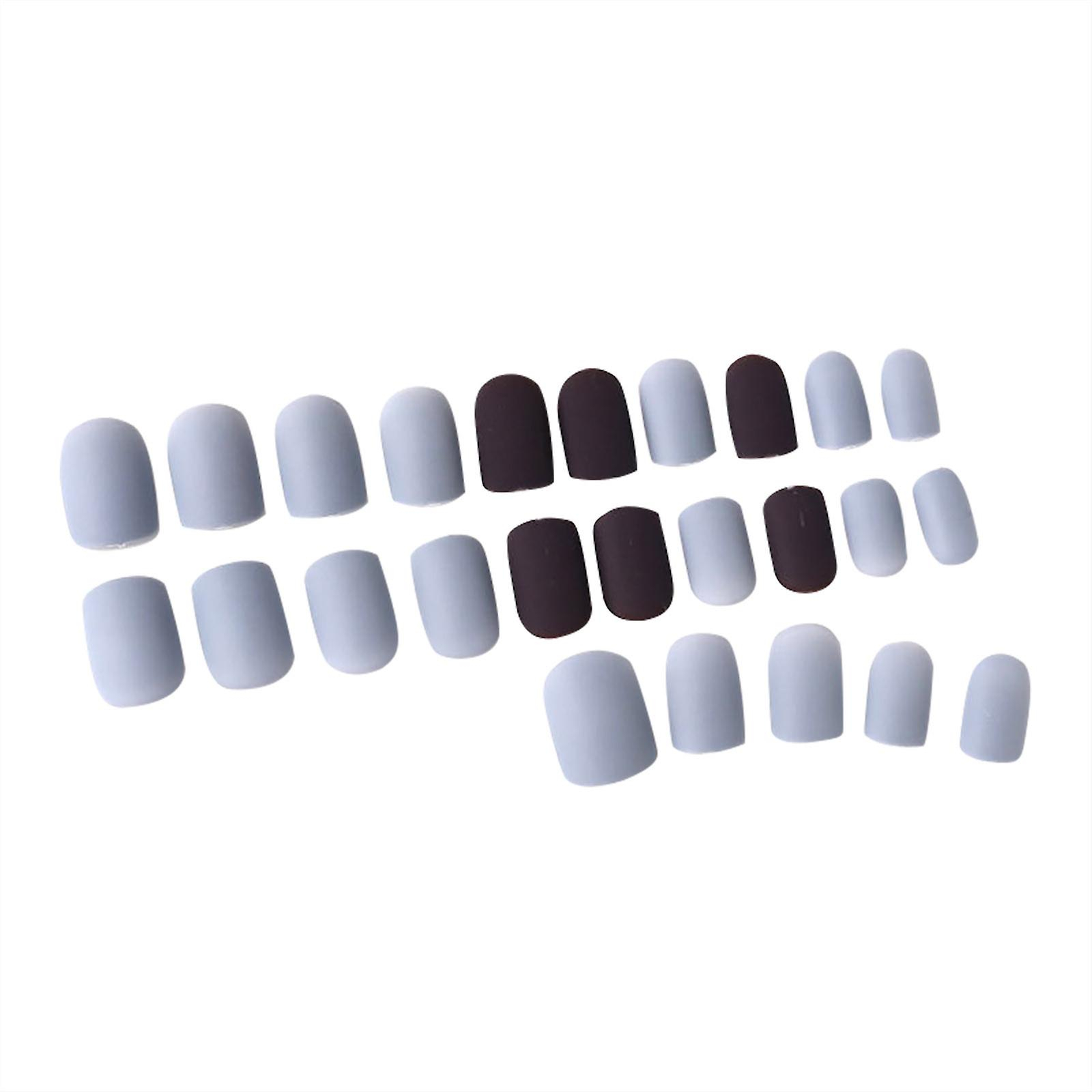 Foto 2 pulgar | Juego De Pegatinas Para Uñas Huoguo Coffin Fake Nails Con Pegatinas Y Lima - Venta Internacional.