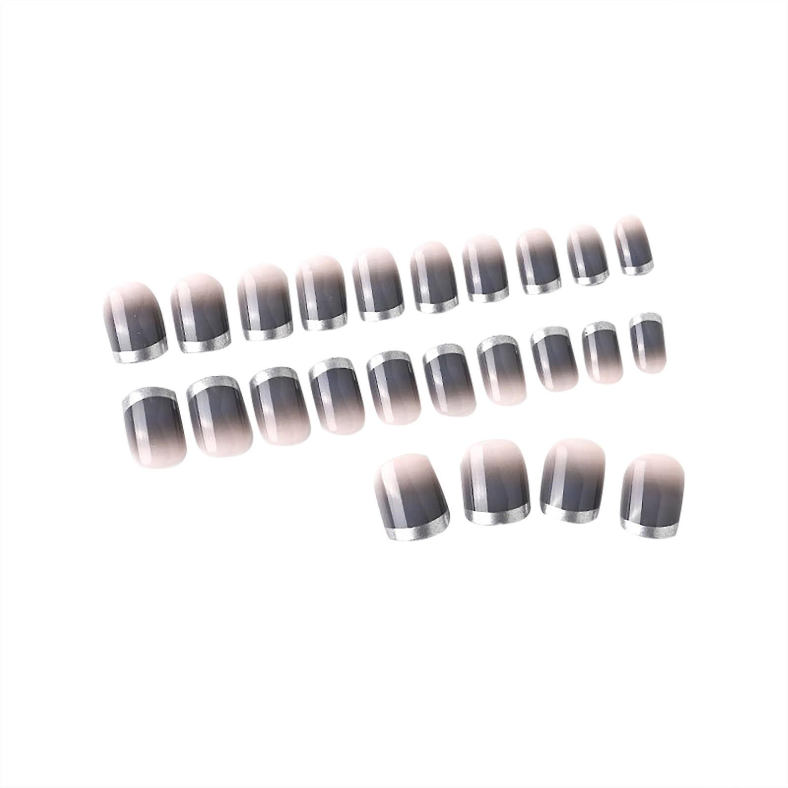 Foto 2 pulgar | Juego De Pegatinas Para Uñas Huoguo Coffin Fake Nails Con Pegatinas Y Lima - Venta Internacional.