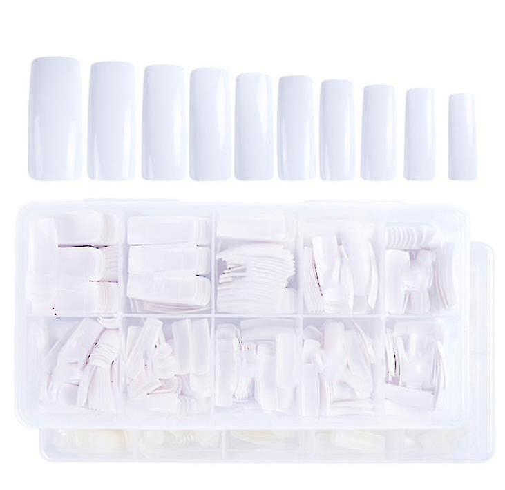 Foto 3 | False Nails Huoguo  500 Unidades  Piezas De Uñas Blancas/naturales/transparentes - Venta Internacional.