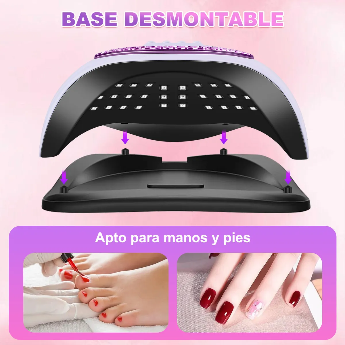 Foto 3 pulgar | Lámpara De Uñas , Uv Led Secador De Uñas Eo Safe Imports Esi-19921 Multicolor