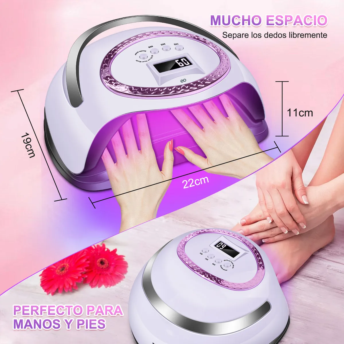 Foto 5 pulgar | Lámpara De Uñas , Uv Led Secador De Uñas Eo Safe Imports Esi-19921 Multicolor