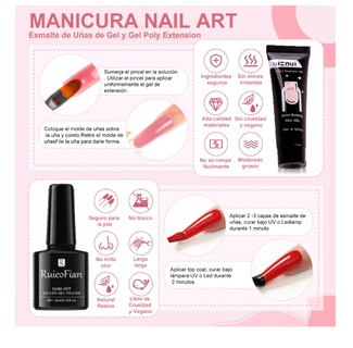 Foto 3 | Kit De Manicure Xtellar Polygel Completo Pulidor Uñas Profesional