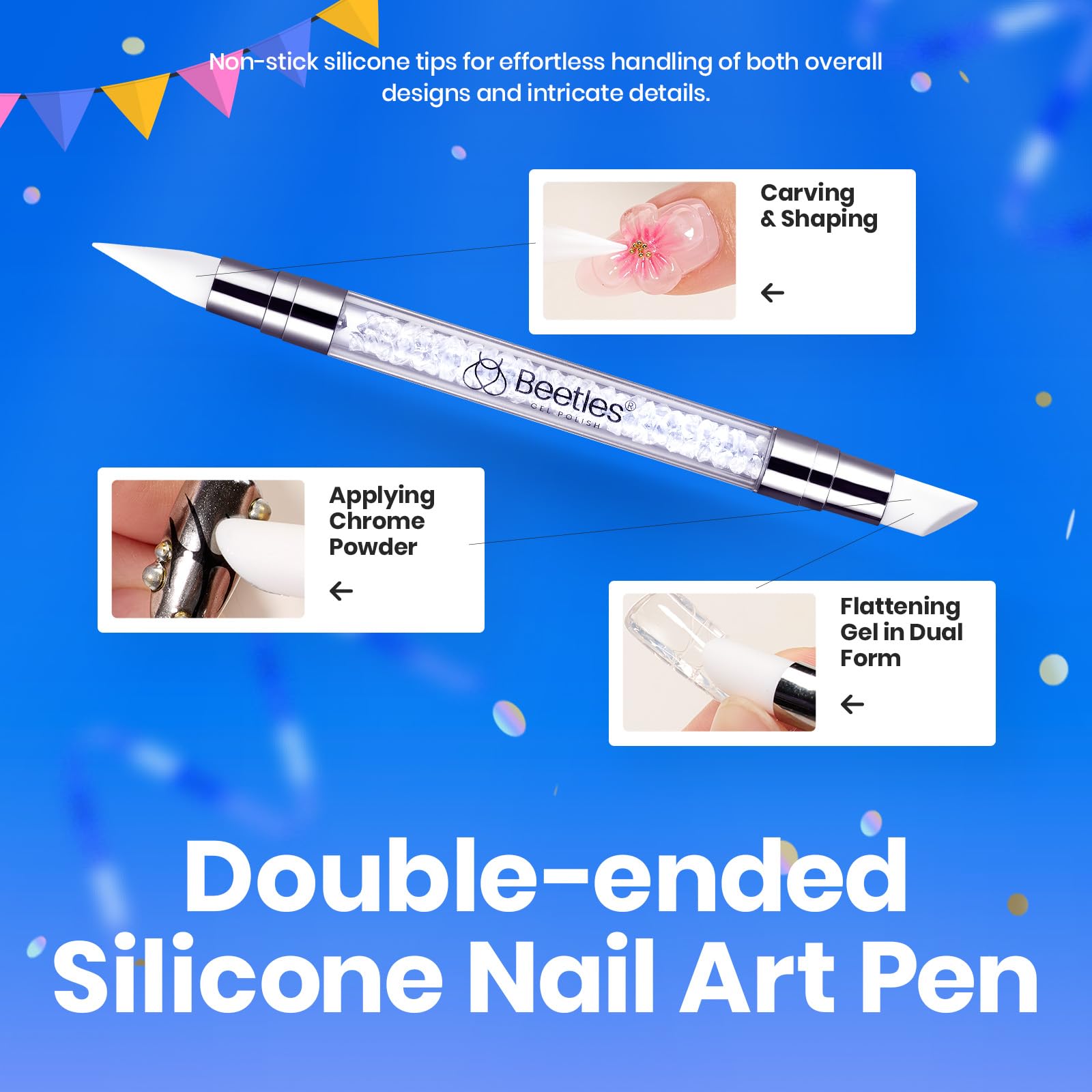 Foto 7 pulgar | Gel Para Uñas Solid Builder Con Forma De Escarabajos  30 Ml  Transparente Y Duro  Con Escultura - Venta Internacional.