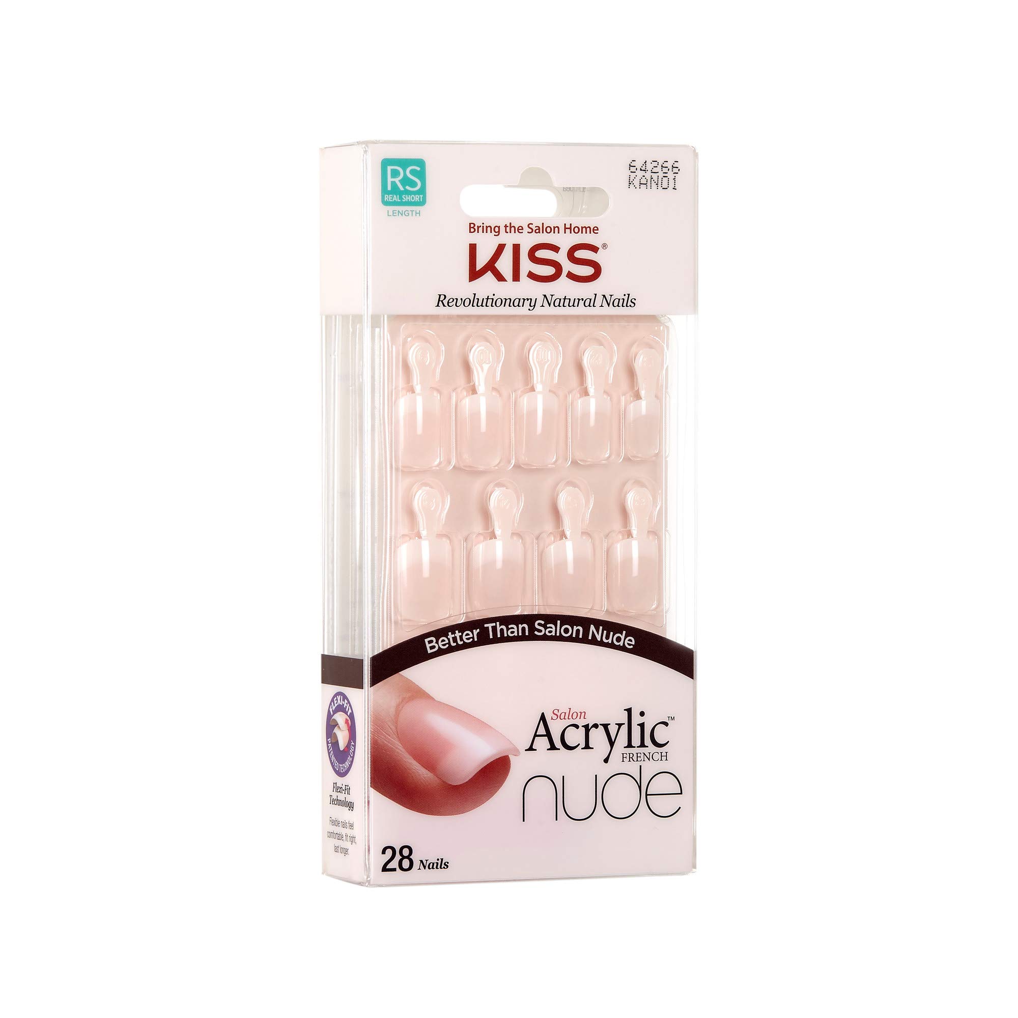 Foto 2 | Acrílico Nails Kiss Salon, Color Francés, Color Nude, 28 Unidades (paquete De 3) - Venta Internacional.