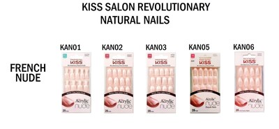Foto 6 | Acrílico Nails Kiss Salon, Color Francés, Color Nude, 28 Unidades (paquete De 3) - Venta Internacional.