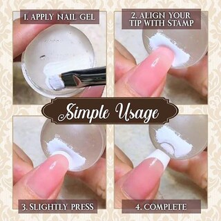 Foto 1 | Juego De Sellos Para Uñas Huoguo Silicona Suave Transparente - Venta Internacional.