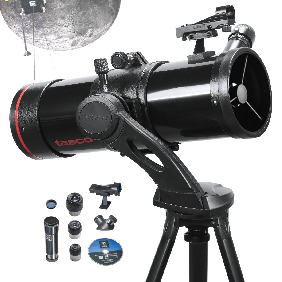 Foto 1 | Telescopio Astronómico Reflector Tasco Spacestation 114x500mm Profesional