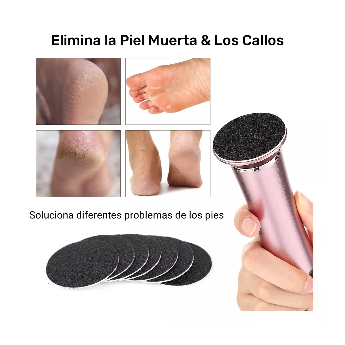 Foto 4 pulgar | Maquina Exfoliadora De Callos Profesional Eléctrico Eo Safe Imports Esi-9381 Rosa